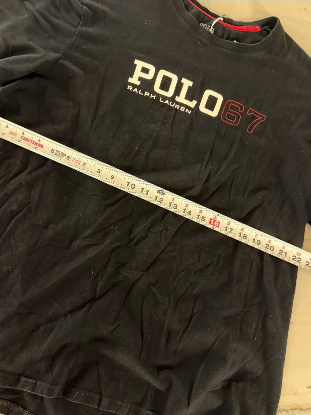 Polo Ralph Lauren Men’s Classic Fit Graphic RL 67 Pony T-Shirt Tee Black XL